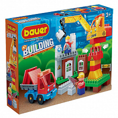 КБ 660-Б Конструктор Бауер "Стройка" набор строительная площадка с краном и грузовиком