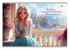 ПП-12-7280 Альбом 12л А4 "Profit" КРАСИВАЯ ПРИНЦЕССА 1 скрепка