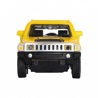 Фото 1251268JB ТМ "Автопанорама" Машинка металл. 1:43 Hummer H3, желтый, инерция, откр. двери, в/к 17,5
