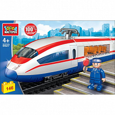 5527-KK Конструктор "Город мастеров" сапсан, с фигуркой, 146дет. в русс. кор.