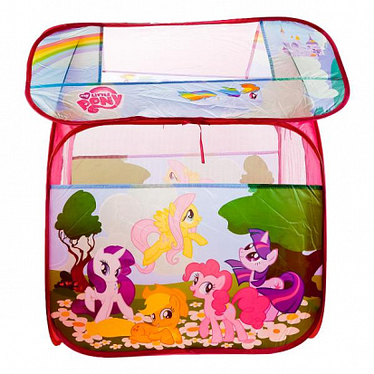 Фото GFA-0059-R Детская игровая палатка "играем вместе" "my little pony" в сумке 83*80*105см