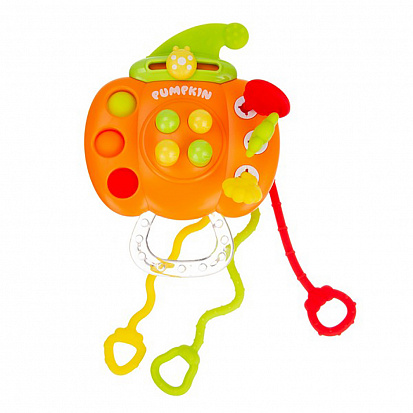 IT110555 Центр развивающий игровой "Elefantino" "Тыковка" 3 резиночки с уникальной текстурой, подвиж фото