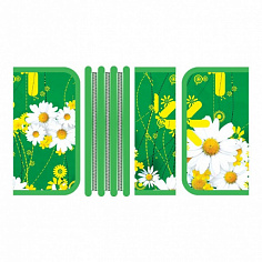 Пенал ПЧЕЛКА 3 секции, большой,печать на ткани 190*105 мм (ПО-411 ЯРКИЕ РОМАШКИ) (1/15)