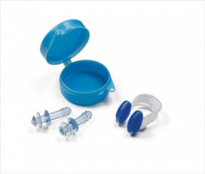 Фото 55609 набор для защиты ушей и носа от попадания воды: беруши -2шт,зажим для
