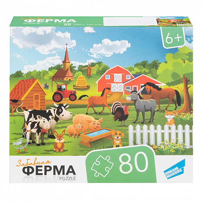 Фото товара RI8001 Игра детская настольная "80 Ферма"