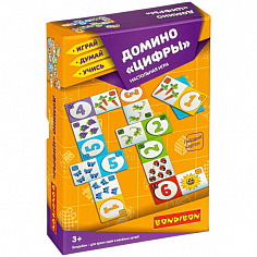 ВВ3902 Домино "Цифры"- настольная игра BONDIBON.
