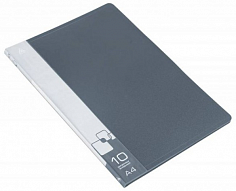 М-816923 Дисплей книга А4 10ф Бюрократ 0,6мм серый BPV10GREY