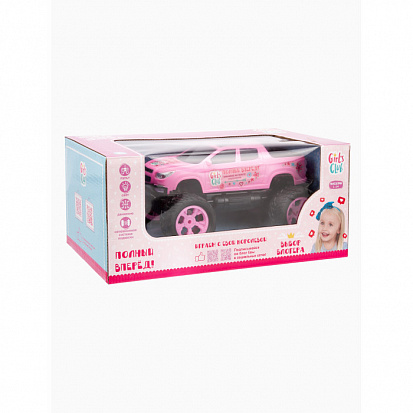 Фото IT107434 Машинка р/у "Girl's club" с аккумулят., цвет розовый, свет фар, независ. сист. подвески, по