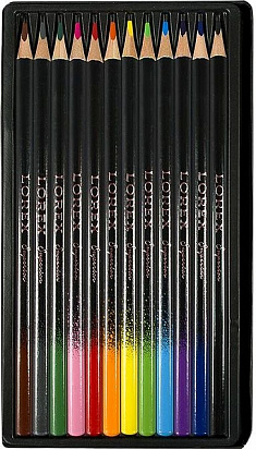 Фото Карандаши цветные LOREX "PRO-DRAW SUPERIOR", 12 цв., трехгранные (LXCPPD12-SP) (209736)