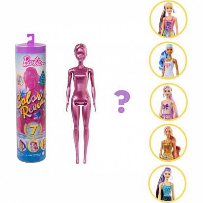 Фото GTR-93 Кукла Barbie Сюрприз (волна 3), 29 см в непрозрачной упаковке