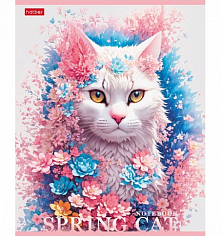 Х-48Т5В1 (085078) Тетрадь 48л # "Spring cat" Hatber