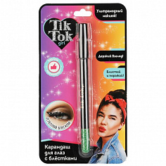 YL61609TTG Карандаш для глаз с блестками, зеленый TIK TOK GIRL