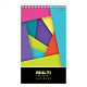 миниатюра Блокнот ХАТБЕР А5 "MULTICOLOR", 60л., ЛИНИЯ, на гребне,жесткая подложка, пласт. обложка (60Б5А2гр) 
