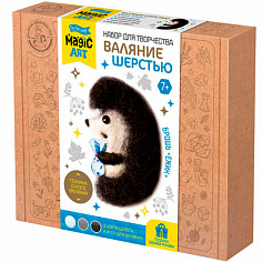 05299 Набор для творчества Валяние шерстью, брошь Ёжик 05299