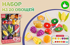 2472843 Набор "Продукты" на липучках, 20 предметов, в/к 34*23,5*7 см