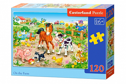 Фото товара Пазлы B6-13197 На ферме, (120 деталей MIDI) Castor Land