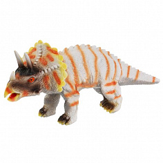 ZY872422-R Игрушка пластизоль динозавр трицератопс 33*12*16 см, хэнтэг ИГРАЕМ ВМЕСТЕ