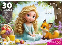 ПУ30-3182 ПАЗЛЫ 30 элементов. ПРИНЦЕССА И ЛИСЕНОК (Арт. ПУ30-3182)