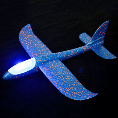 Фото Т08259 Самолет-планер запускной 48 см со световыми эффектами.