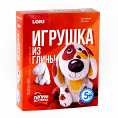 LORI Гл-003 Игрушка из глины "Собачка"