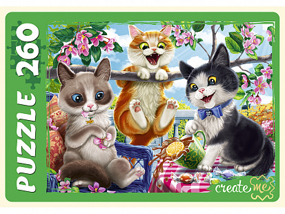 Фото товара ПУ260-2906 ПАЗЛЫ 260 элементов. ПРИКЛЮЧЕНИЯ КОТЯТ №3 (Арт. ПУ260-2906)
