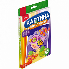 LORI Пз/Пл-008 Картина из пластилина "Птичка"