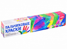 LORI Пкр-006 Пальчиковые краски 6 цв. по 40 мл.