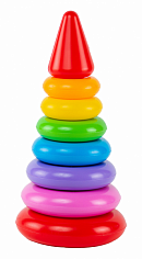 1-402 Пирамида с кольцами средняя 1-402