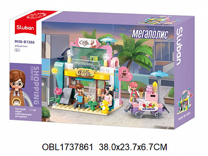 Фото товара M38-B1266 Конструктор Sluban "Кафе" 242 дет.