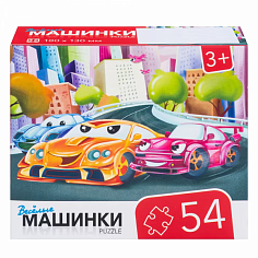 RI5405 Игра детская настольная "54 Машинки"