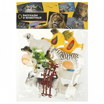 Фото 2110Z168-R Игрушки пластизоль набор из 9-ти домашних животных в пакете ИГРАЕМ ВМЕСТЕ