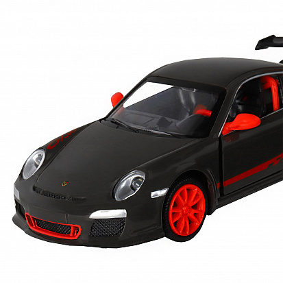 Фото 1251308JB ТМ "Автопанорама" Машинка металл.,1:32 Porsche 911 GT3 Cup, темно-серый, инерция, свет, зв