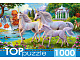 миниатюра ФТП1000-9850 TOPpuzzle. ПАЗЛЫ 1000 элементов. ФТП1000-9850 Единороги у водопада