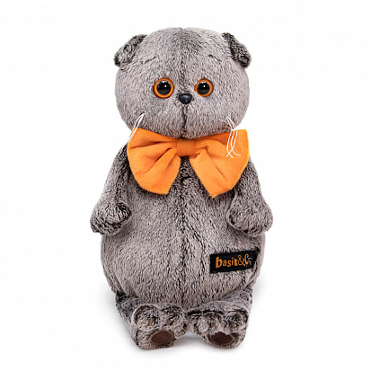 Фото товара Ks25-031 Басик в рыжем бархатном банте (В2)