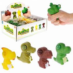 Т23226 1toy Жмяка "Динозавры и др." 4,6х7x7,5 см, 4 вида в асс., 12 шт. в д/б (10317120/200323/30491