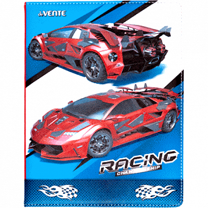 Фото товара Записная книжка deVENTE А5 "Racing" 160с, крем.бум, клет,тв.обл,искус.кожа,ляссе (2051959)