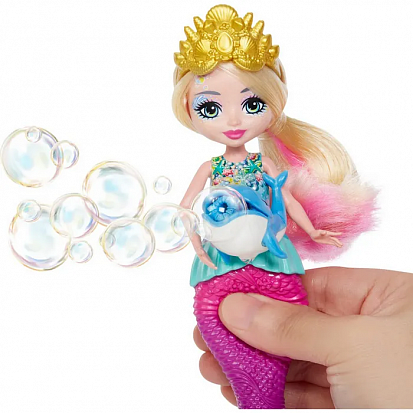 Фото HFT-24 Кукла Enchantimals Русалочка с волшебными пузырьками