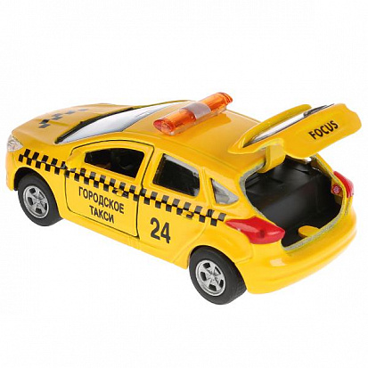 SB-17-81-FF-T-WB Машина металл FORD Focus хэтч. такси 12см, открыв. двери, инерц. в кор. Технопарк фото  в Симферополе купить
