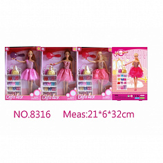DF8316 Кукла с аксесс., в ассорт. в кор.