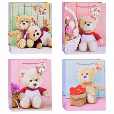 00-2462 Пакет подарочный "Мишутка" (32*26*10см.)