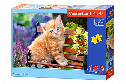 Фото Пазлы B1-018178 Рыжий котенок, 180 деталей Castor Land