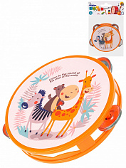 ИМ-5845 Бубен "Музыкальные друзья" 9,5см (в пакете) (Арт. ИМ-5845)
