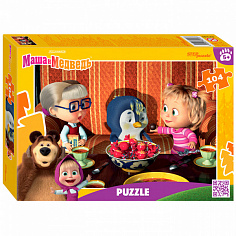 82246 Пазл 104 Маша и Медведь 82246 Степ