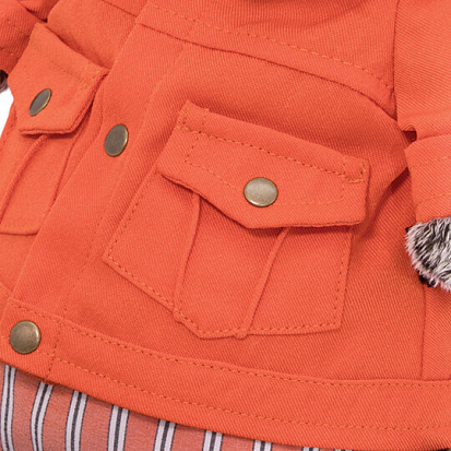 Фото Ks19-148 Басик в оранжевой куртке и штанах 19 см