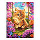миниатюра LORI Рх-166 Картина по номерам холст на подрамнике 30*40 см "Котенок на качелях"