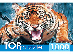 ГИТП1000-2145 TOPpuzzle. ПАЗЛЫ 1000 элементов. ГИТП1000-2145 Грозный тигр