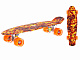 миниатюра IT106603 Скейтборд пластиковый с принтом, широкие колеса PU со светом, стойка: алюминиевая, размер п