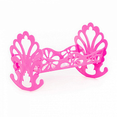 ПОЛЕ56665 Кроватка-качалка сборная для кукол (в пакете)