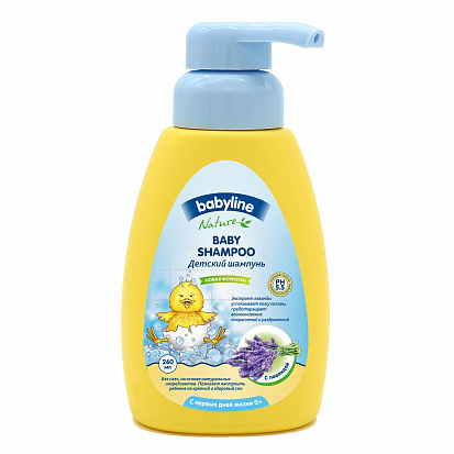Фото товара DN61 BABYLINE NATURE Шампунь для младенцев с лавандой с дозатором 260 мл.