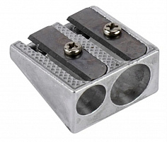 Точилка "ATTOMEX" 2 отвер. металл. прямоуг. скошен. (4071305)